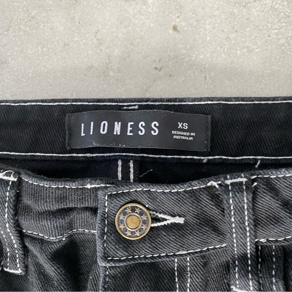 LIONESS FASHION ALABAMA CONTRAST STITCHING JEANS - Picture 5 of 9